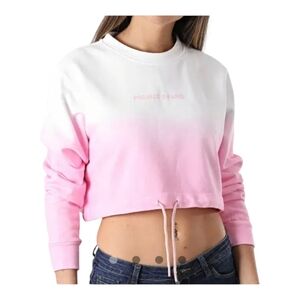 NWOT Project X Paris Pink Ombre Crop Sweatshirt
